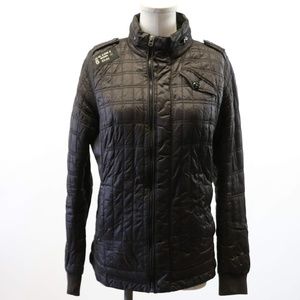 G Star Raw puffer chocolate brown jacket zip up